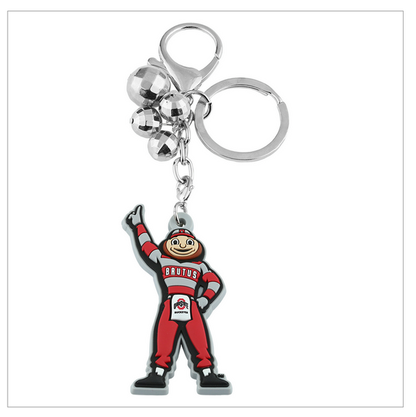 OHIO STATE THE BEADED BRUTUS KEY CHAIN