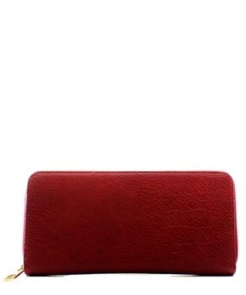 Fashion Faux Leather Wallet Wine