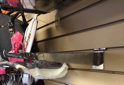 Slatwall Chrome 12 " Shelf Brackets