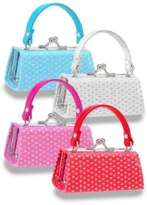 Glittery Rhinestone Lipstick Case Assorted Colors