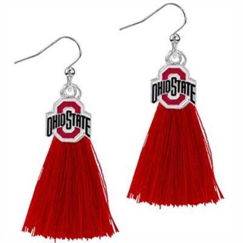 Tassel Charm Earrings | Ohio State