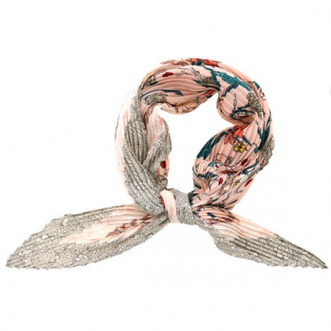 Floral Pleated Bandana