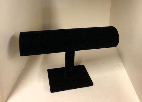 Black Velvet T-Bar Jewelry Display