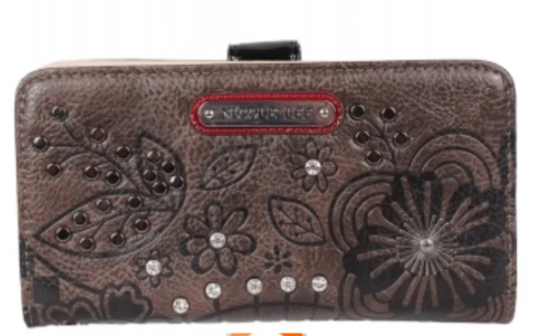 Floral Engraved Wallet