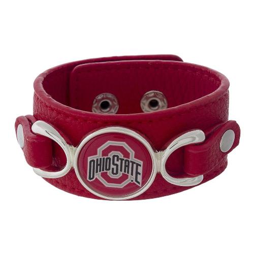 OSU Faux Leather Bracelet