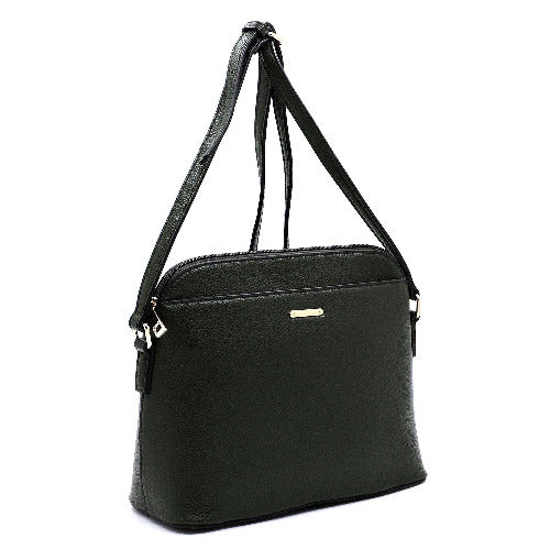 Front Pocket Dome Crossbody Green