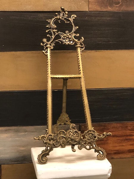 Lacquered Brass Easel/Art Display
