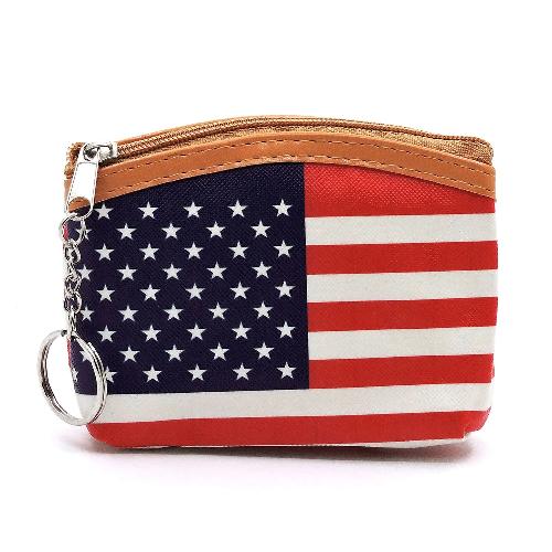 Flag Coin/Lipstick Purse