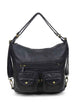 Convertible Crossbody Backpack Black