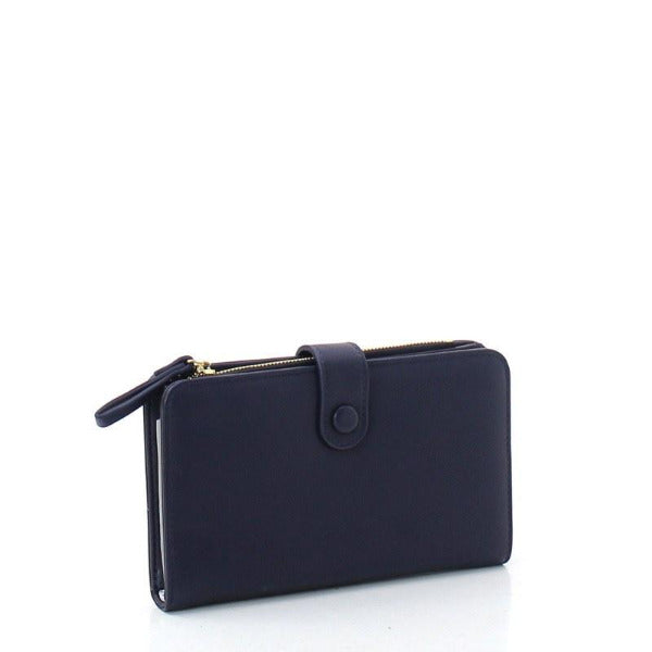 Bi-Fold Cell Phone Wallet Navy