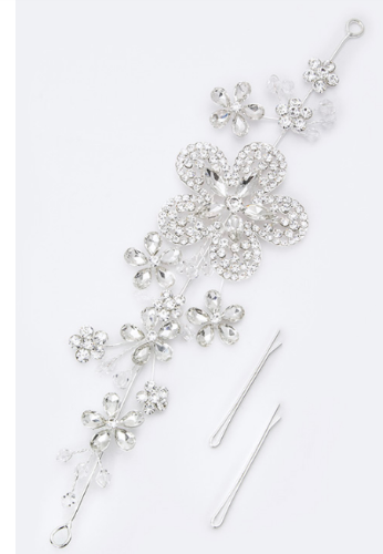 Crystal Hair Band Silver