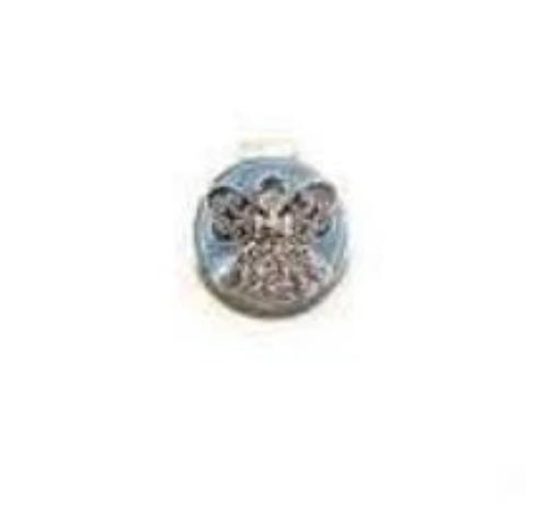 Silver/Sky Blue Angel Golf Ball Marker