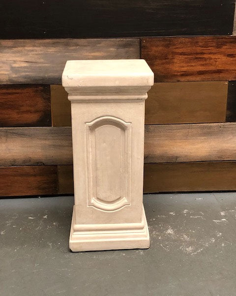 Ivory Plaster Roman Pedalstal/Plant Stand