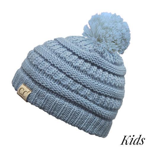 C.C Kids Pom Pom Beanie Denim