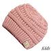 C.C Kids Messy Bun/Ponytail Beanies Indi Pink