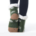 Kids Faux Sherpa Linked Slipper Socks