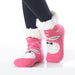 Kids Faux Sherpa Linked Slipper Socks