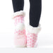 Kids Faux Sherpa Linked Slipper Socks