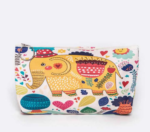 Elephant Print Make Up Bag/Pouch Style 3