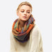 Soft Touch Plaid Boucle Infinity Scarf