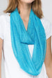 Fishnet Twist Infinity Scarf Turquoise