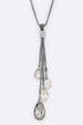 Crystal Teardrop Pendant Necklace Set