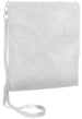 Rhinestone Covered Metal Mesh Sling Silver