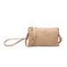 Fashion crossbody/wristlet Distressed Mocha