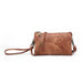 Fashion crossbody/wristlet Rust