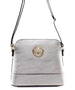 Fashion Emblem Messenger Bag Pewter
