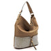 Rhinestone Colorblock Shoulder Bag