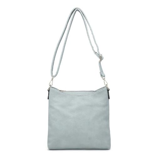 Three Compartment Crossbody Cadet Blue