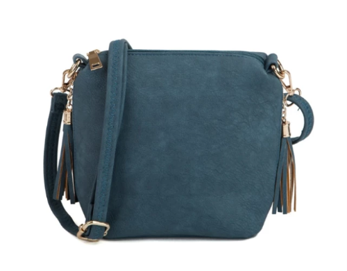 Monogrammable Side Pocket Crossbody Indigo