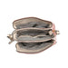 Tassel Accent Whipstitched 3-Compartment Crossbody Inside