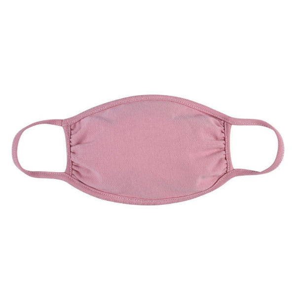 Adult Reusable Tie-Dye T-Shirt Cloth Face Mask Dark Rose