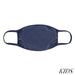 Kids Reusable Solid Color T-Shirt Cloth Face Mask Dark Denim