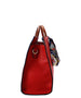 Fashion Handbag with Scarf Accent Side