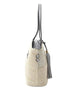 Tassel Accent Straw Tote Side