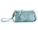 Hobo Wallet with Crossbody Strap Caribbean Blue