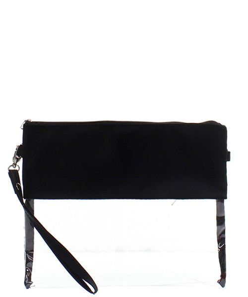 Clear Stadium Messenger Bag Black