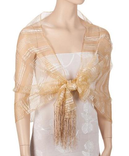 Wind Breeze Organza Wrap Gold
