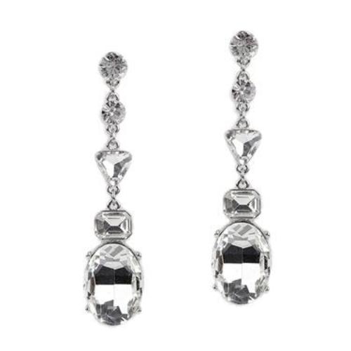 Multi Shaped Linear Dangle Earrings