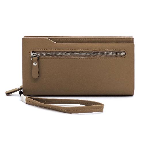 Zip Pocket Wallet/Wristlet Taupe