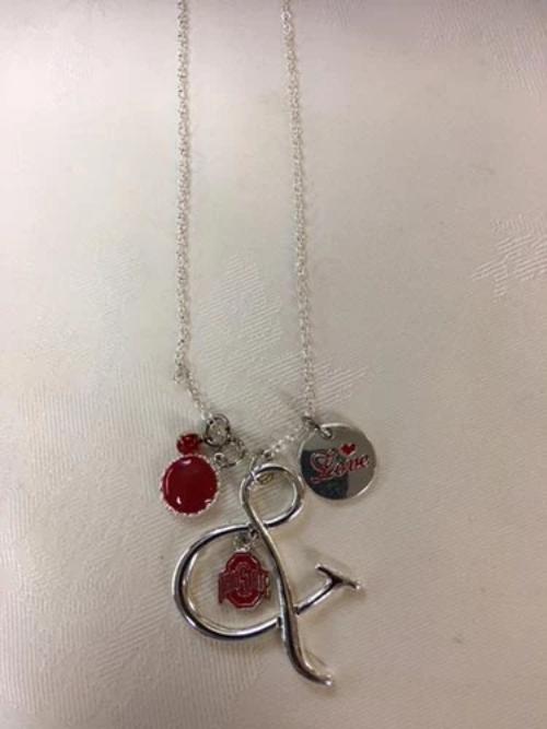 Ohio State Buckeyes Multi-Charm Pride Necklace