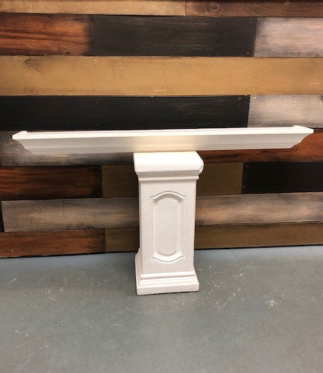 42" Wood Floating Shelf White