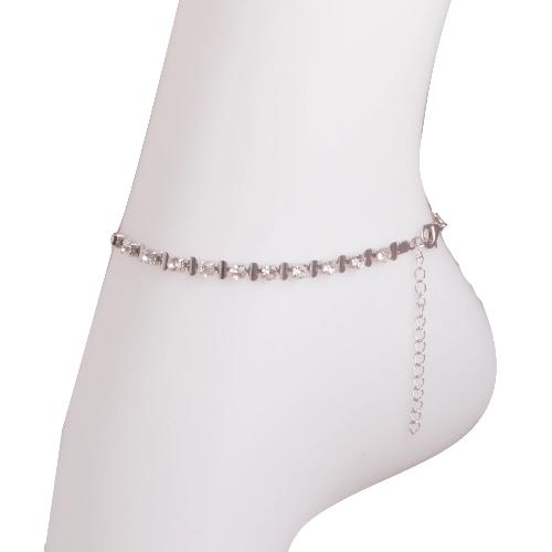 Rhinestone Single Strand Ankle Bracelet