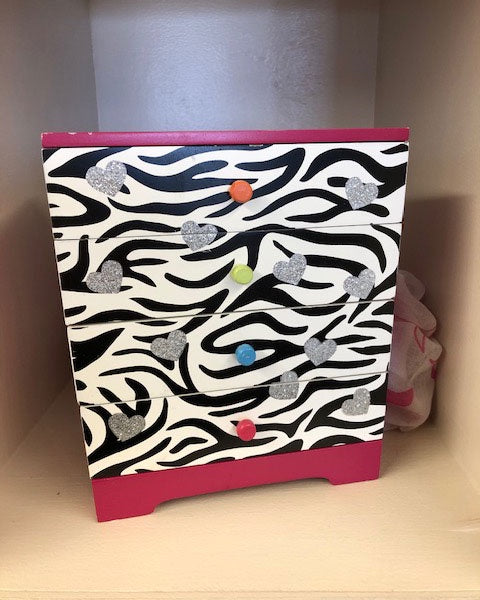 4-Drawer Wooden Jewelry Box