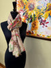 Flower & Leaf Print Scarf