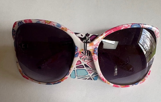 Floral Print Butterfly Sunglasses
