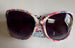 Floral Print Butterfly Sunglasses